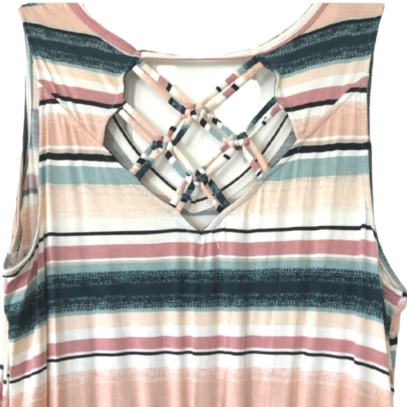 Sleeveless Stripe Maxi Dress Maurices - Picture 2 of 2